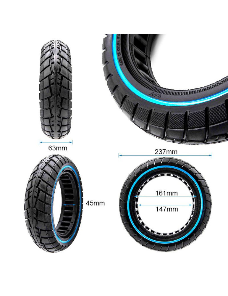 Rueda maciza ultraligera offroad linea azul 60/70-6,5/B44 [Ewheel]