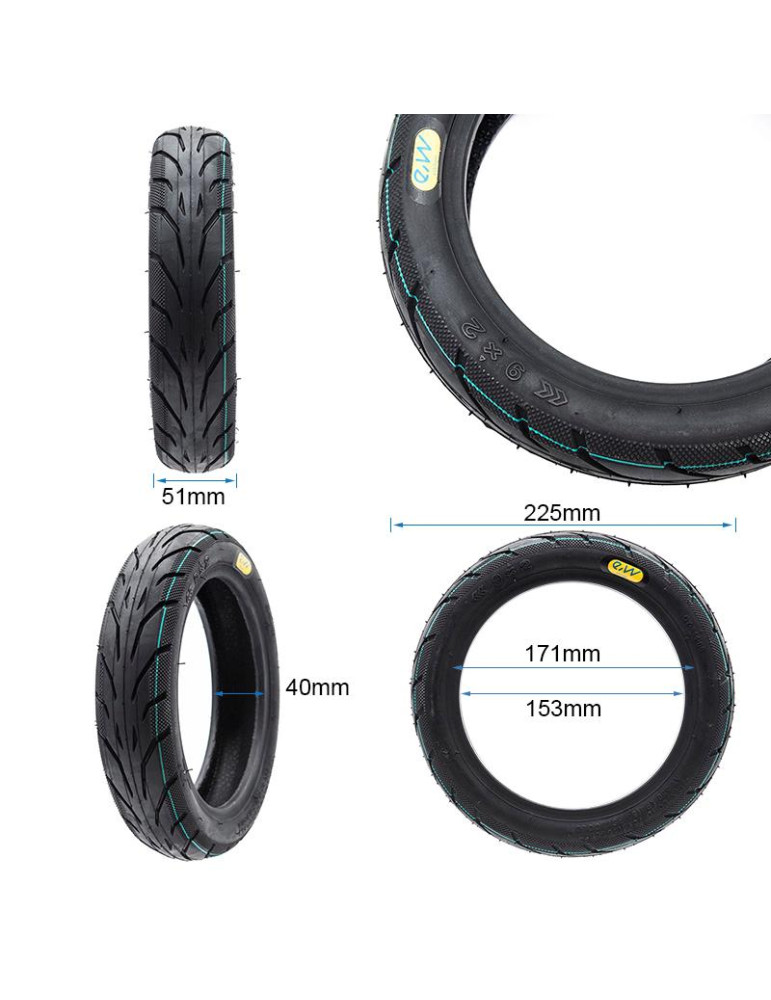Neumático Cityroad 9x2-6,1 [Ewheel]