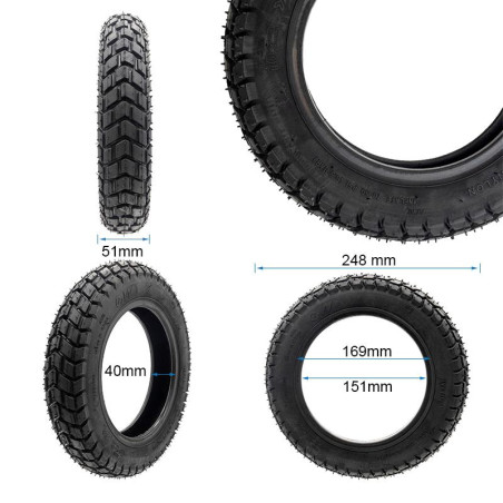 Neumático tubeless offroad 10x2-6 [Ewheel]