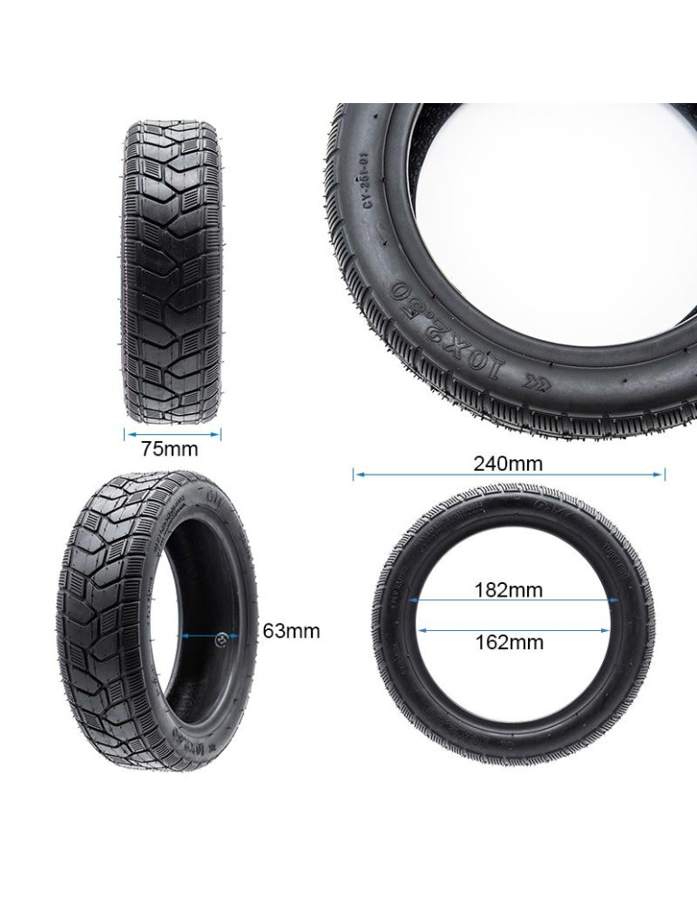 Neumático Tubeless Cityroad 10X2,5-6,5/B60 [Ewheel]