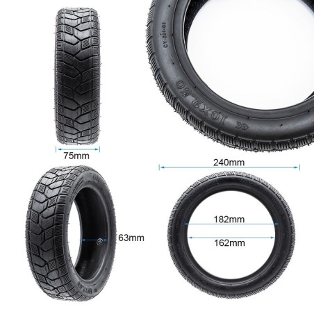 Neumático Tubeless Cityroad 10X2,5-6,5/B60 [Ewheel]