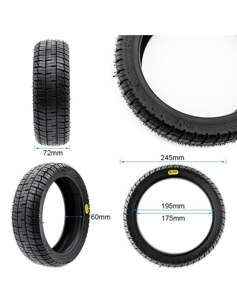 Neumático Tubeless Offroad 10,5X2,75-7 [Ewheel]