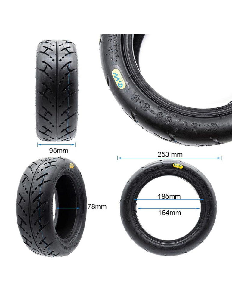Neumático Tubeless cityroad 90/65-6,5 [Ewheel] New GEL