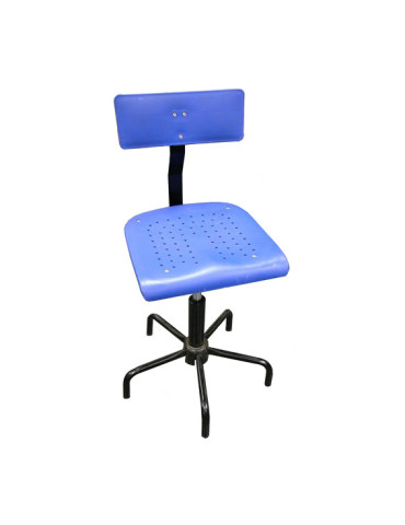 Silla de costura azul