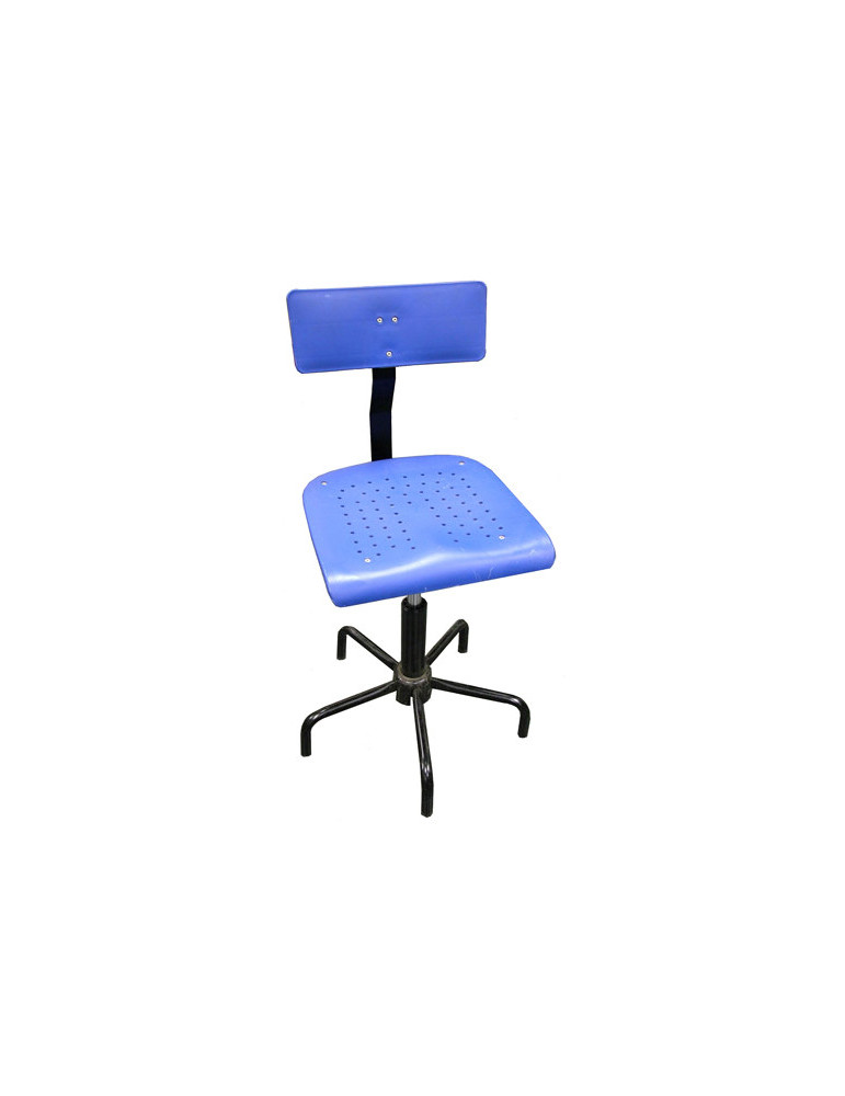 Silla de costura azul