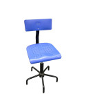 Silla de costura azul