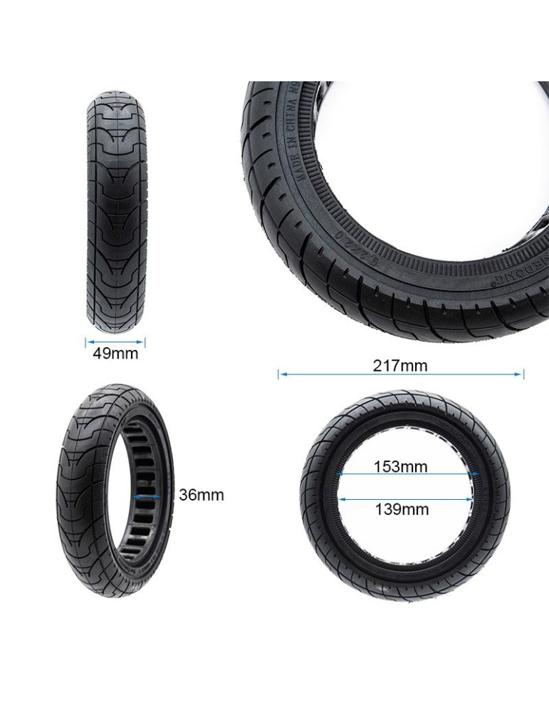 Rueda maciza ultraligera 9,2x2-6,1/B34 - línea negra [Ewheel]