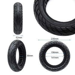 Rueda maciza ultraligera 10x2,125-6,1/B34 - línea negra [Ewheel] 2