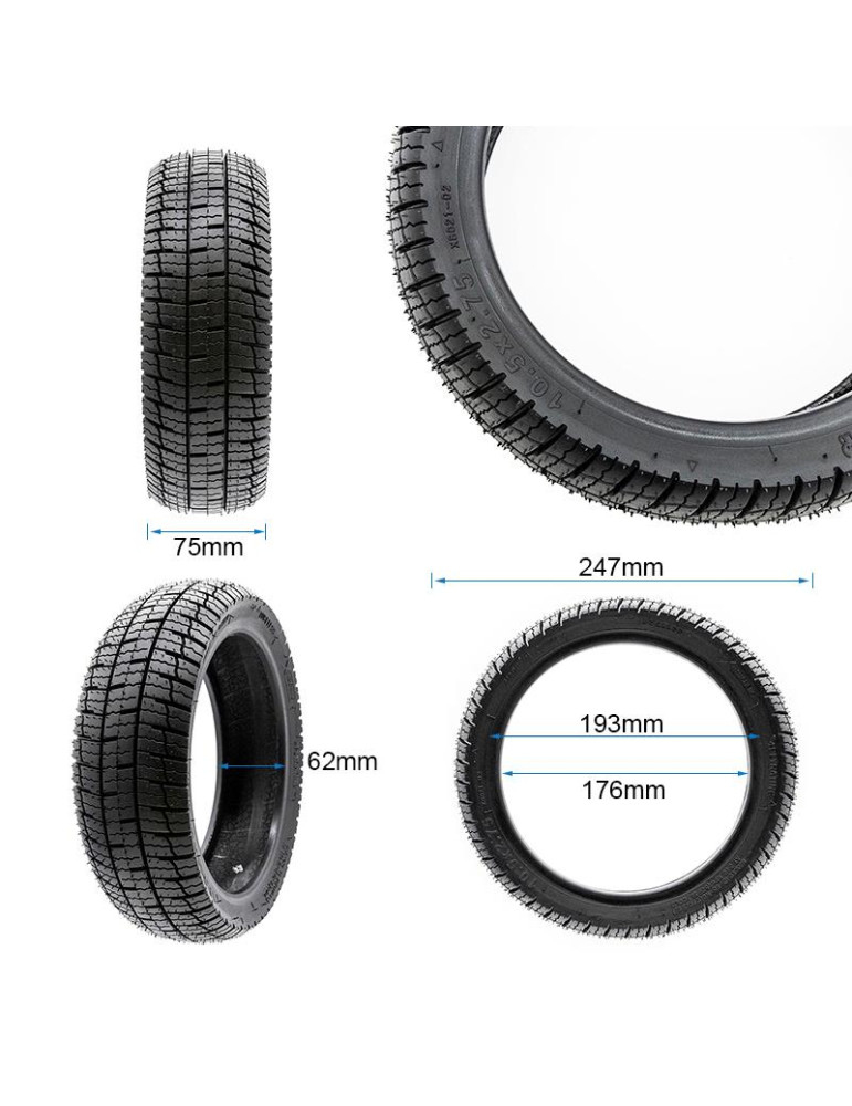 Neumático tubeless Cityroad 10,5x2,75-7 [Xuancheng]