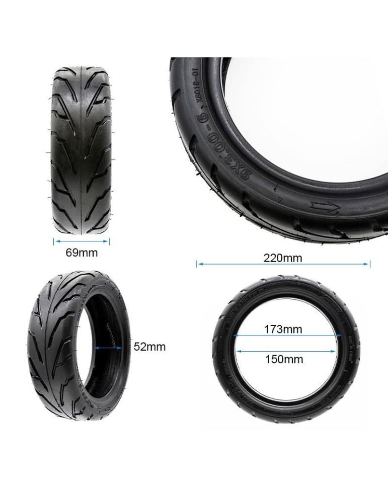 Neumático tubeless Cityroad 9x3-6 [Xuancheng]