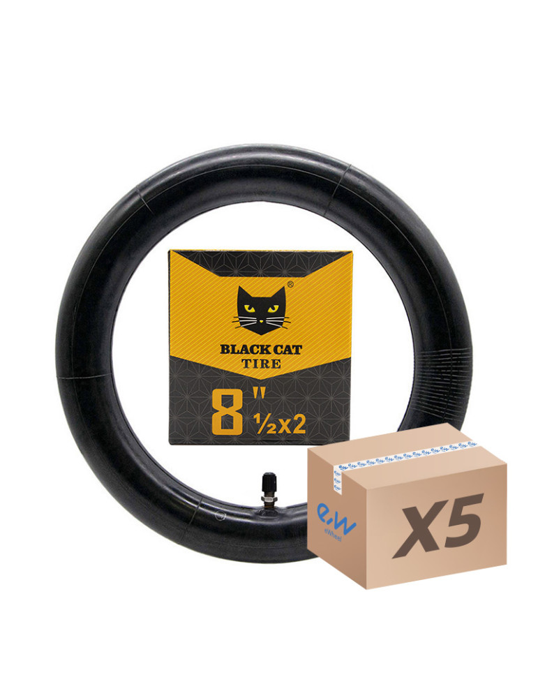 Cámara de aire 8,5x2 Black Cat - válvula recta -5uds
