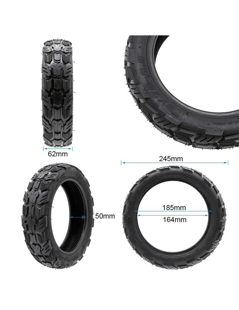 Neumático tubeless mixto (offroad/Cityroad) 60/70-6,5 [Ewheel]
