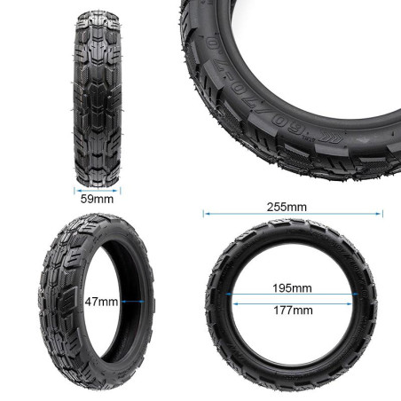 Neumático tubeless mixto 60/70-7 [Ewheel]