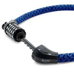 Candado de contraseña EWLK025 funda nylon azul 2