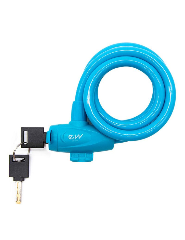 Candado de llave EWLK002 azul