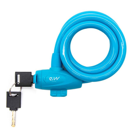 Candado de llave EWLK002 azul