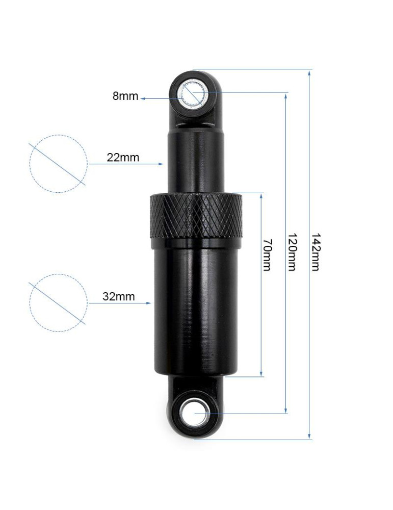 Amortiguador suspensión trasera SmartGyro K2 - 2uds
