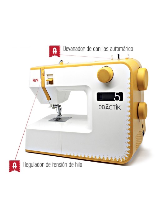Máquina de Coser Domestica Alfa Practik 5