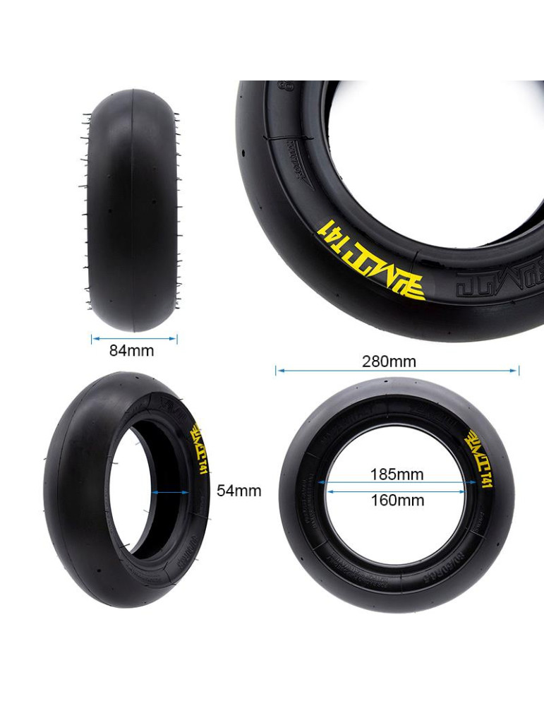Neumático tubeless radial soft T41 Slick 80/50-6,5 [PMT]