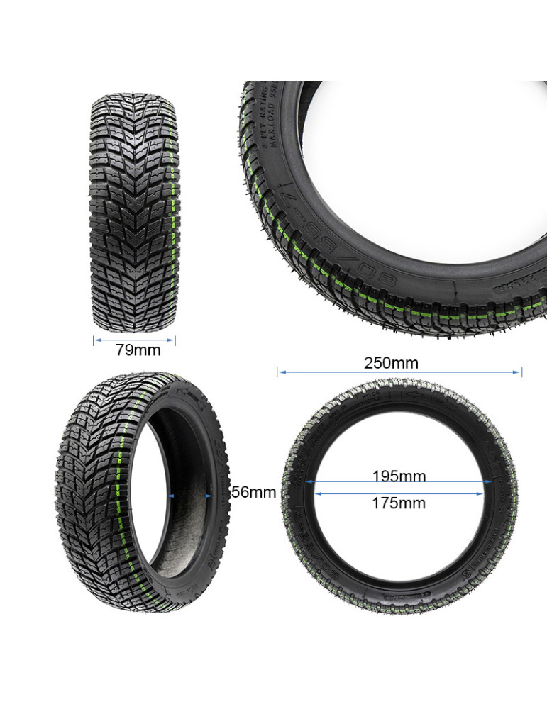 Neumático tubeless 80/55-7 [CST]
