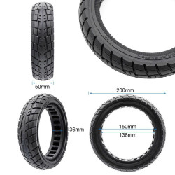 Rueda maciza ultraligera 8,5x2-6,1/B34 offroad linea negra [Ewheel] 2