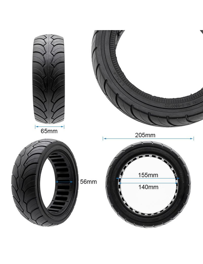 Rueda maciza ultraligera 8,5x2-6,1/B58 ewheel