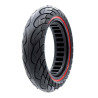 Rueda maciza ultraligera 10x2,5-6,1/B34 - línea roja [Nedong]