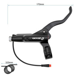 Maneta de freno R hidráulica negra ZOOM CR3 2