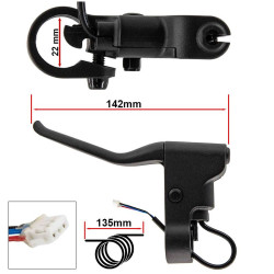 Maneta de freno con hall sin tensor L para Xiaomi - Conector JST ZH - 10uds 2