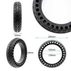 Rueda maciza perforada 8,5x2-6,1/B34 - [Nedong] 2