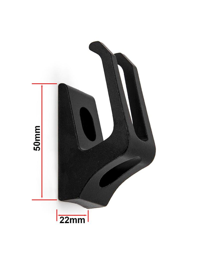 Gancho doble metálico negro para Xiaomi