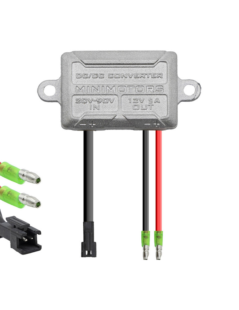 Conversor DC 20-90V a 12V 5A original [Minimotors]