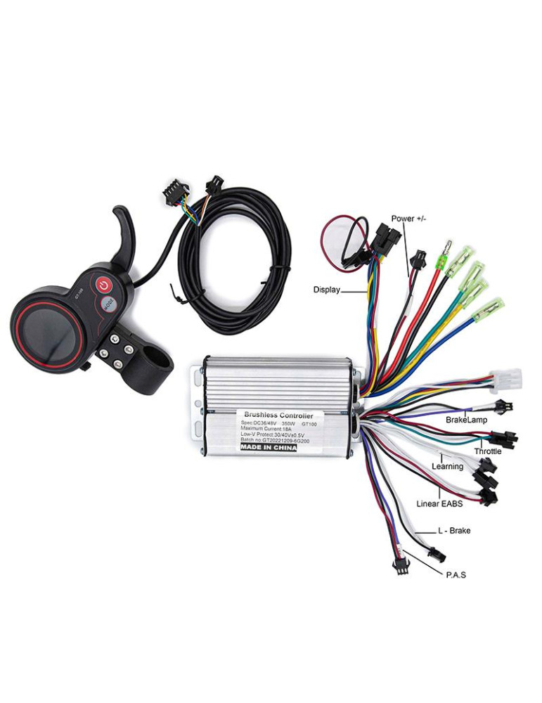 Kit electrónica GT100 36/48V 18A 350W