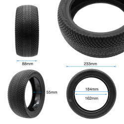 Neumático tubeless Offroad 10x3-6,5 [Xuancheng] con GEL 2